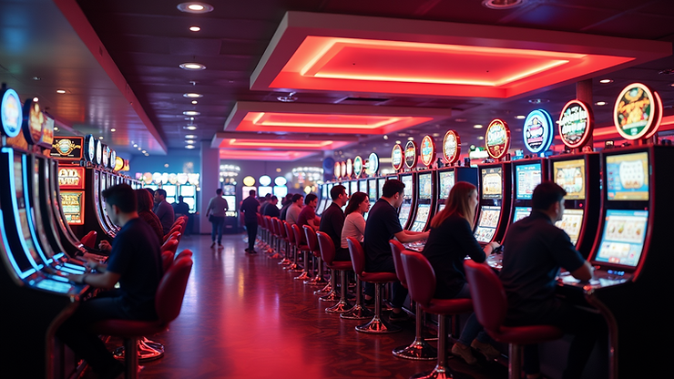 Close-up view of Calder Casino