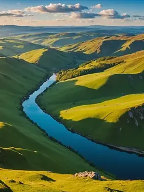 Eye-level view of a breathtaking landscape ideal for photography enthusiasts