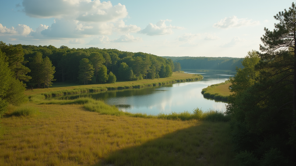 High angle view of a scenic area at Chickasaw National Recreation Area