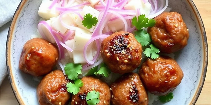 Vietnamese Lemongrass Meatballs
