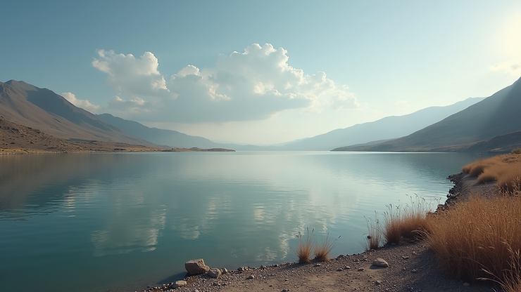 Wide angle view of Fossil Lake