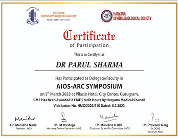 Certificate of participation