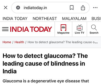 how to detect galucoma india today 