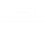 Logo blanc avec arrière plan transparent de la compagnie LSL Paysagement fondée en Outaouais.