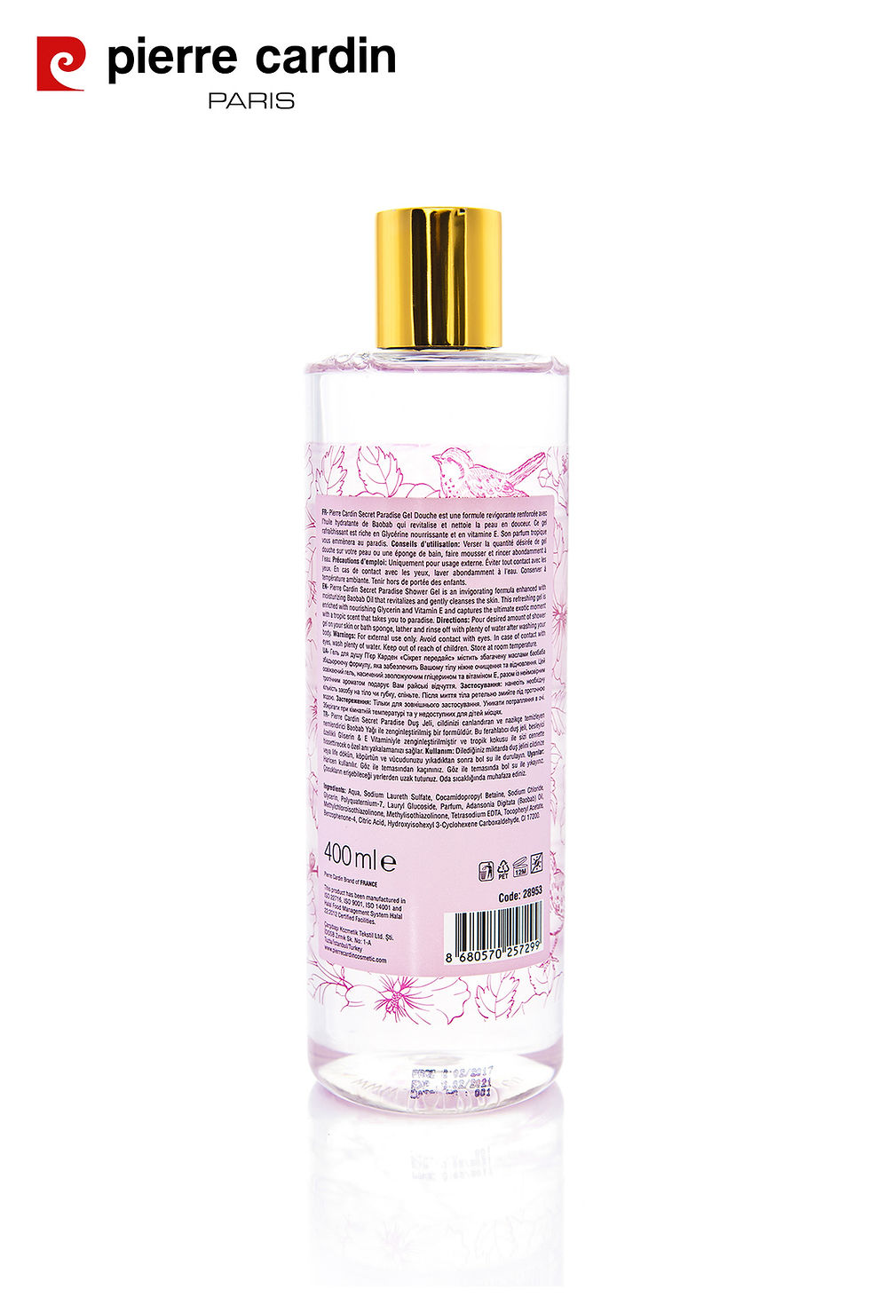 Küçük resim: Pierre Cardin Secret Paradise E Vitaminli pH Dengeli Canlandırıcı Duş Jeli - 400