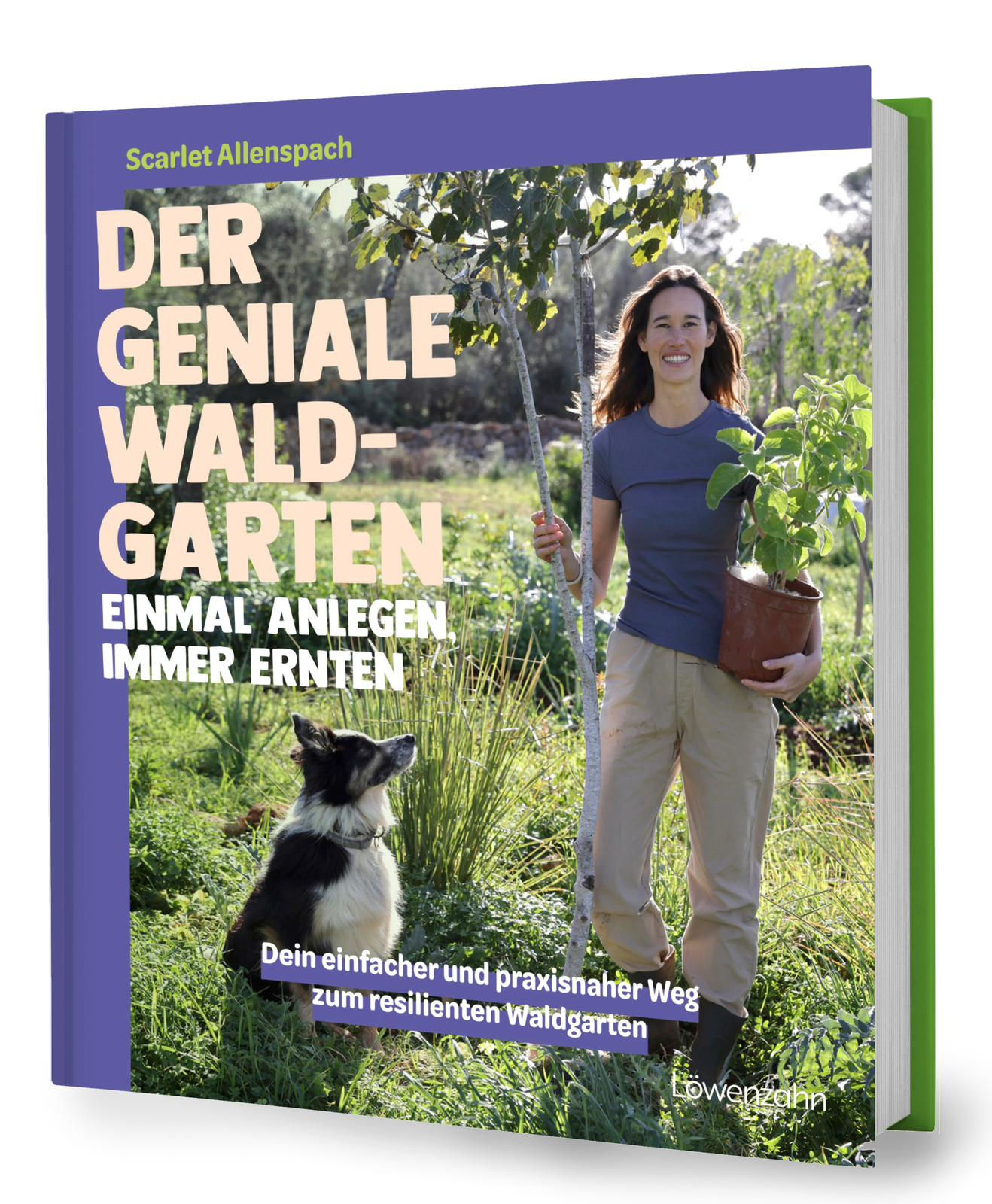 Buchcover „Der geniale Waldgarten – einmal anlegen, immer ernten" von Scarlet Allenspach