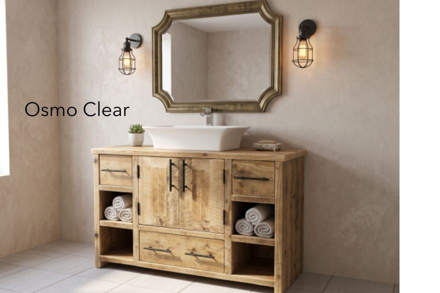Trinity 3 | Reclaimed Rustic Freestanding Wood Bathroom Vanity Unit | Storage