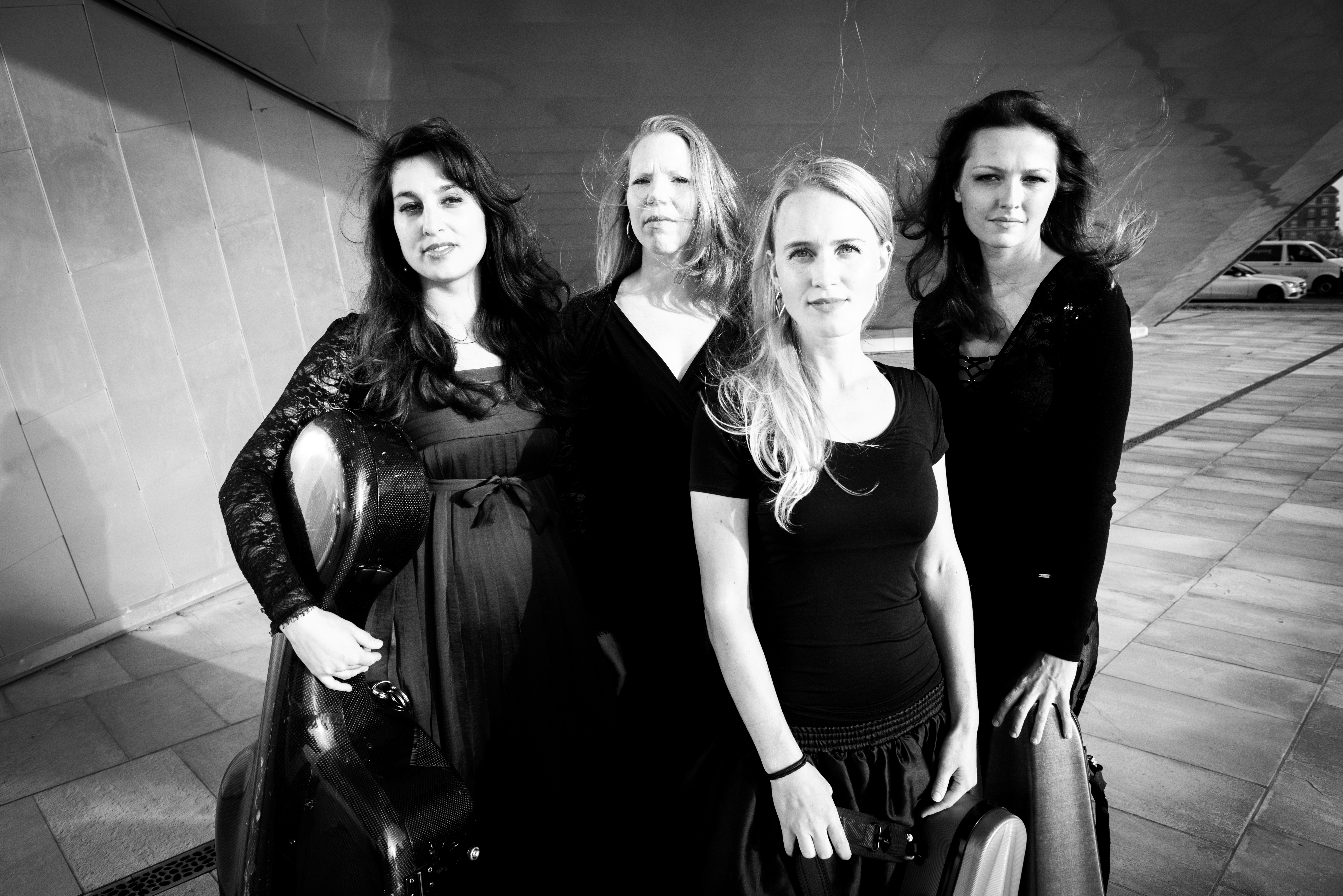 Benedikte Damgaard med de andre medlemmer af Copenhagen Piano Quartet. Foto: Adam E. Simonsen