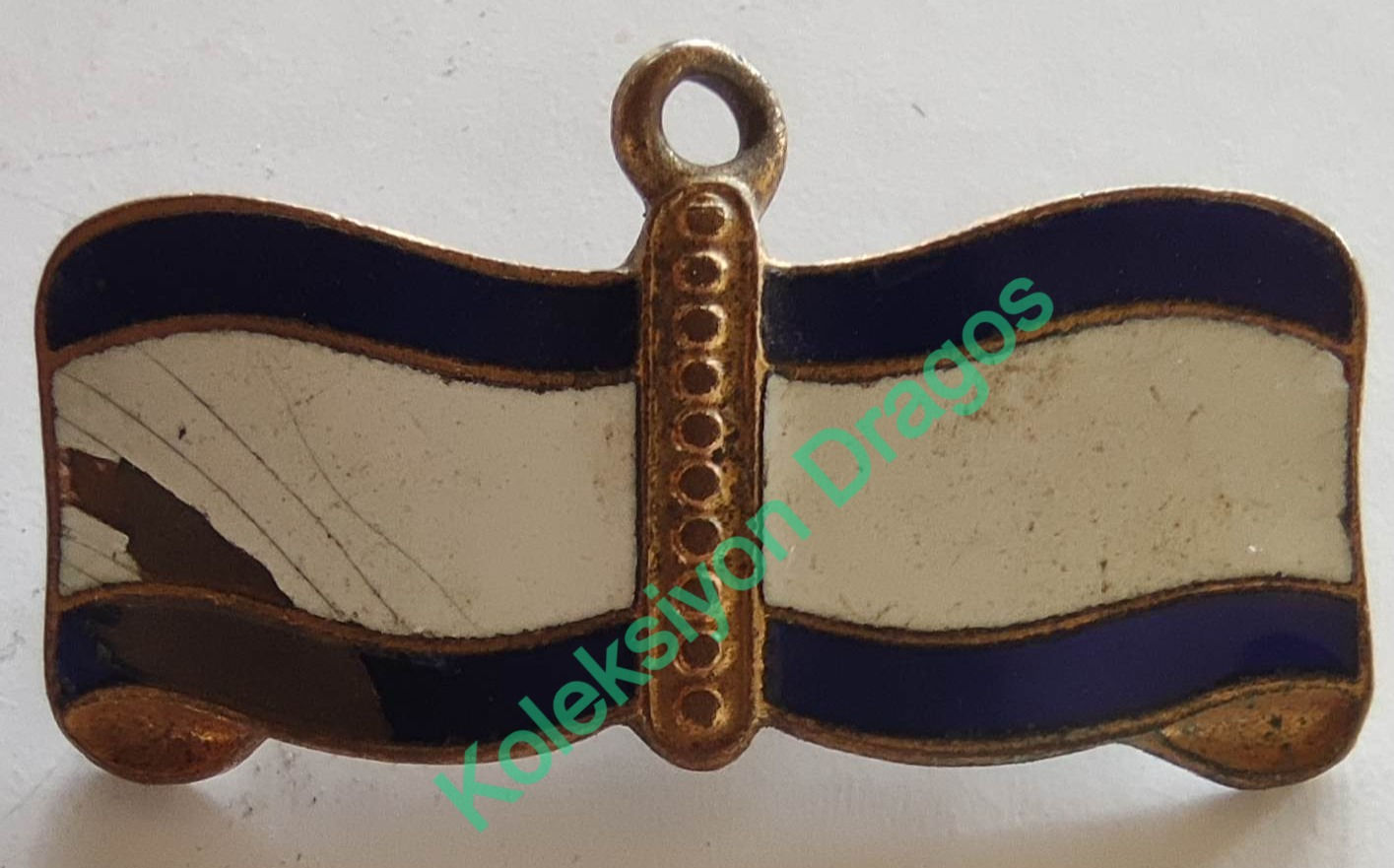 Eski Rozet + Kolye Ucu - Rusya - Mineli