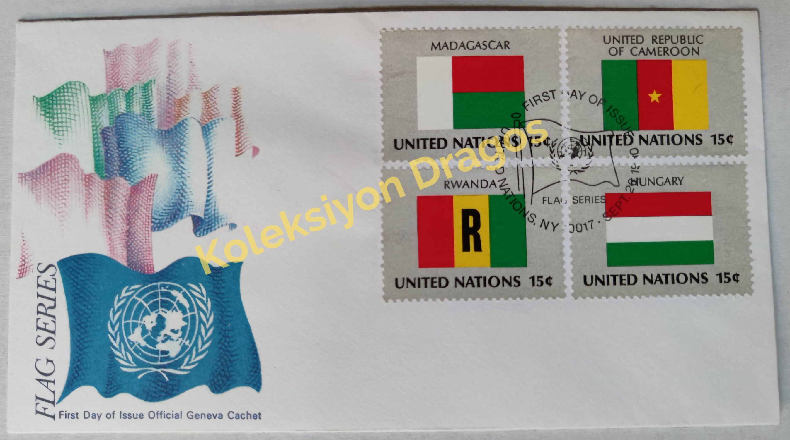 Birleşmiş Milletler Bayraklar Serisi - FDC