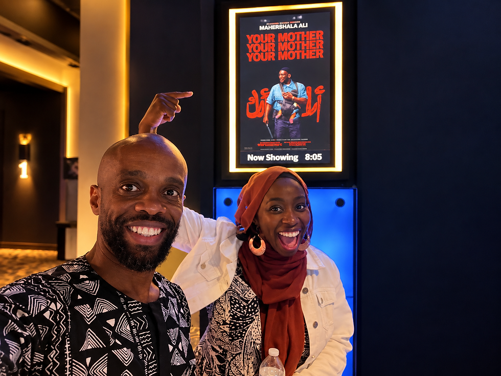 Yusef and Samira at the movie premiere for Your Mother, Your Mother, Your Mother
