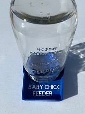 blue chick feeder base