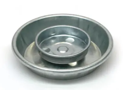 Galvanized Threaded Fount Base Chicken
