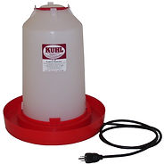 plastic heated chicken waterer