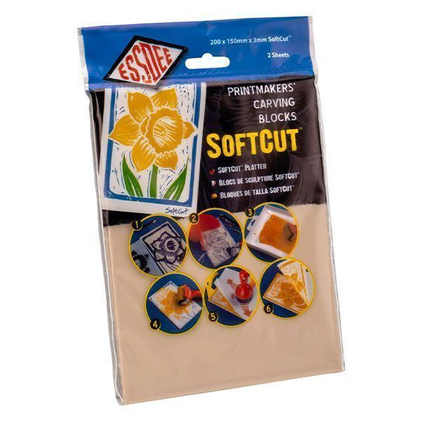 Essdee Soft Cut Lino 150 x 210mm (2 Pack)