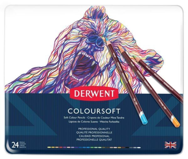 Derwent - Coloursoft Pencil Tin 24