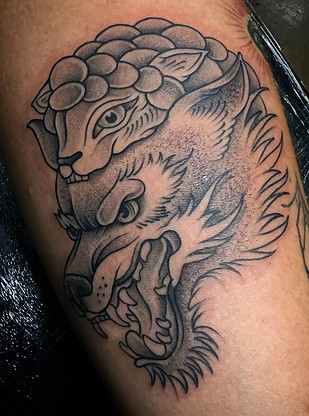 Wolf in sheeps clothing tattoo