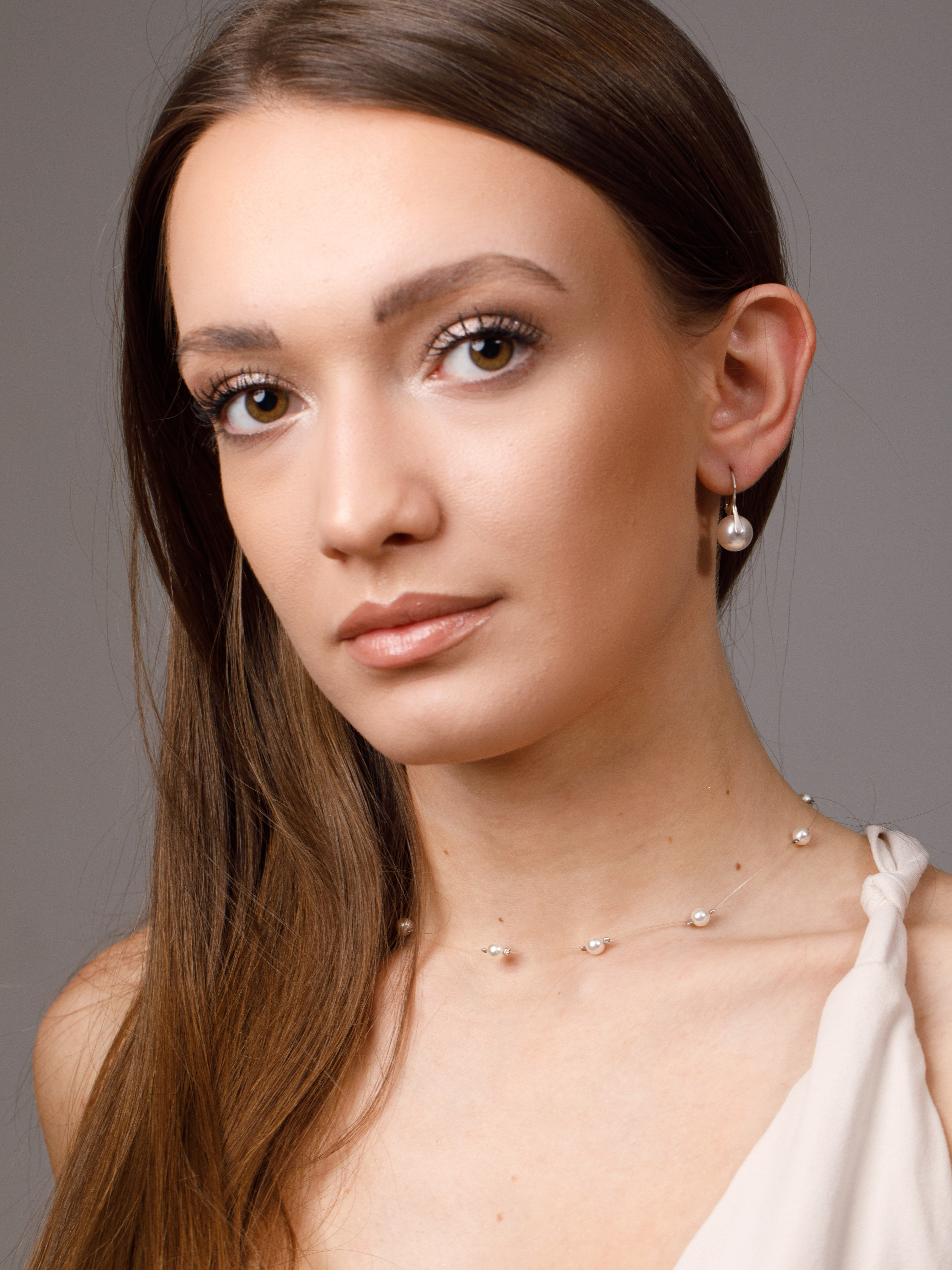 Колие на корда с перли Swarovski