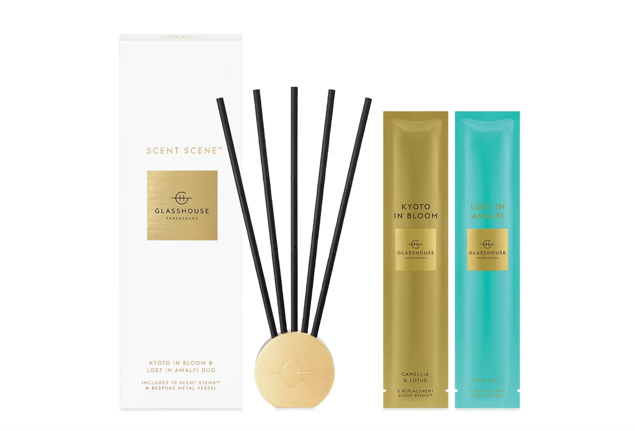 Glasshouse Fragrances Scent Scene™ Duo - Kyoto in Bloom & Lost in Amalfi