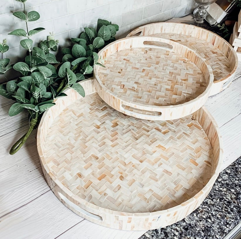 Mother pearl trays