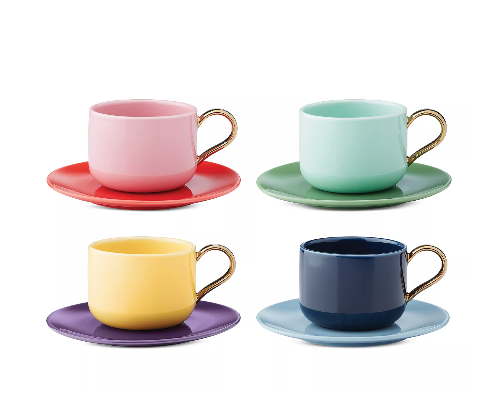 Make It Pop 8-Piece Cup & Saucer Set