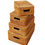 Thumbnail: Rattan ottoman basket with lid