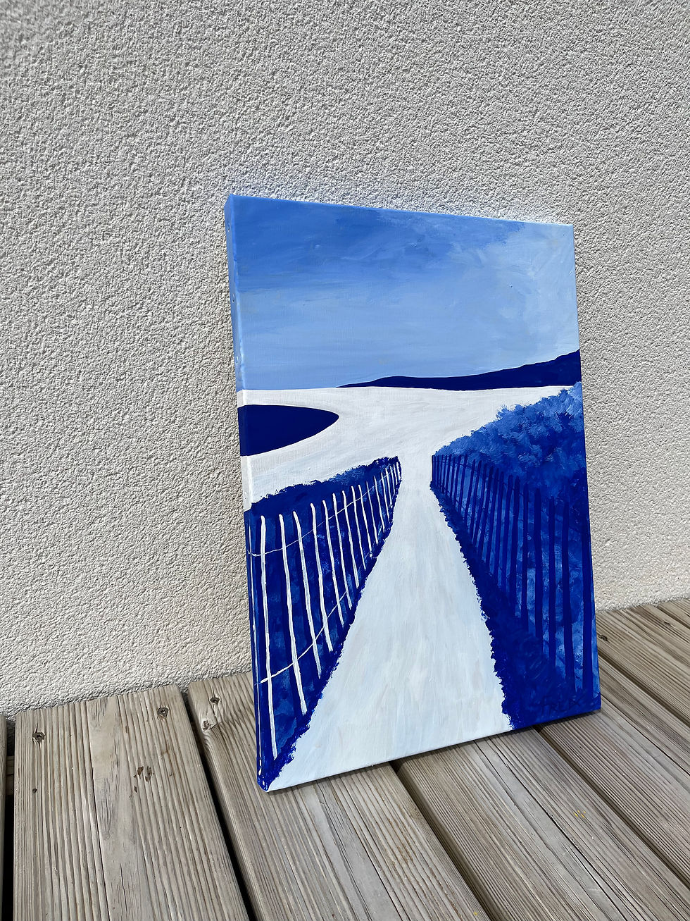 Miniature : Entrée de plage bleu outremer 8P