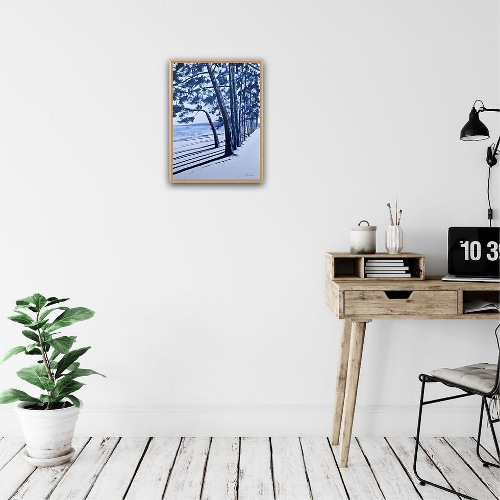 Miniature : Plage du Cap Coz  - encre indigo #2