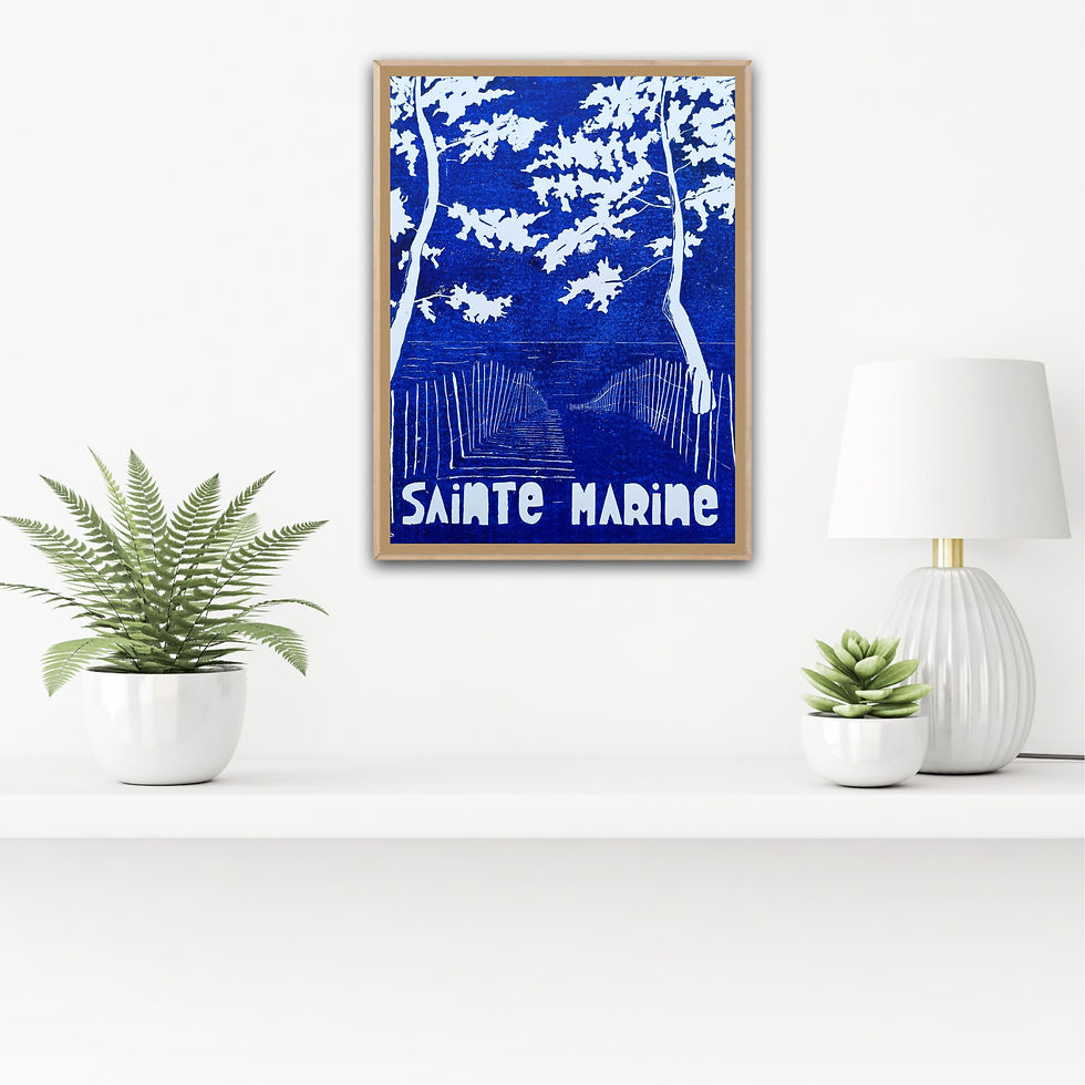 Miniature : Linogravure « Sainte-Marine » #2
