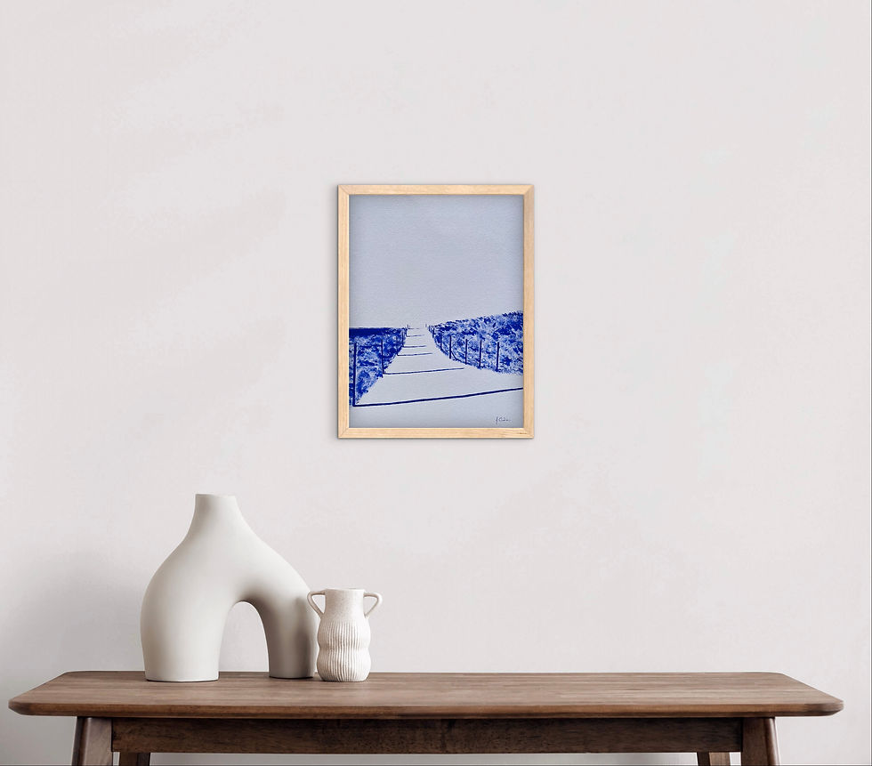 Miniature : La pointe de La Torche - bleu outremer
