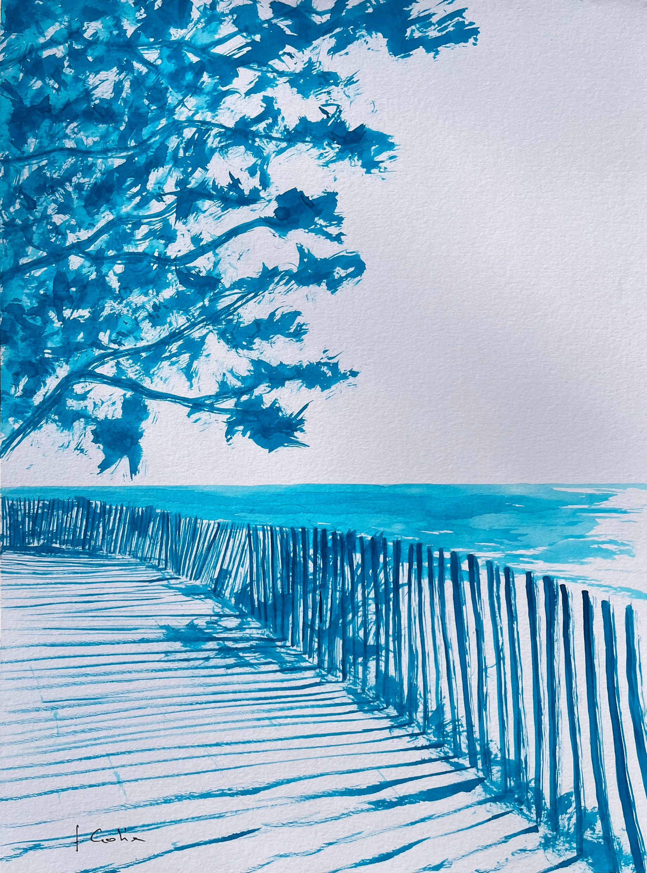 Beg Meil - Encre bleu turquoise