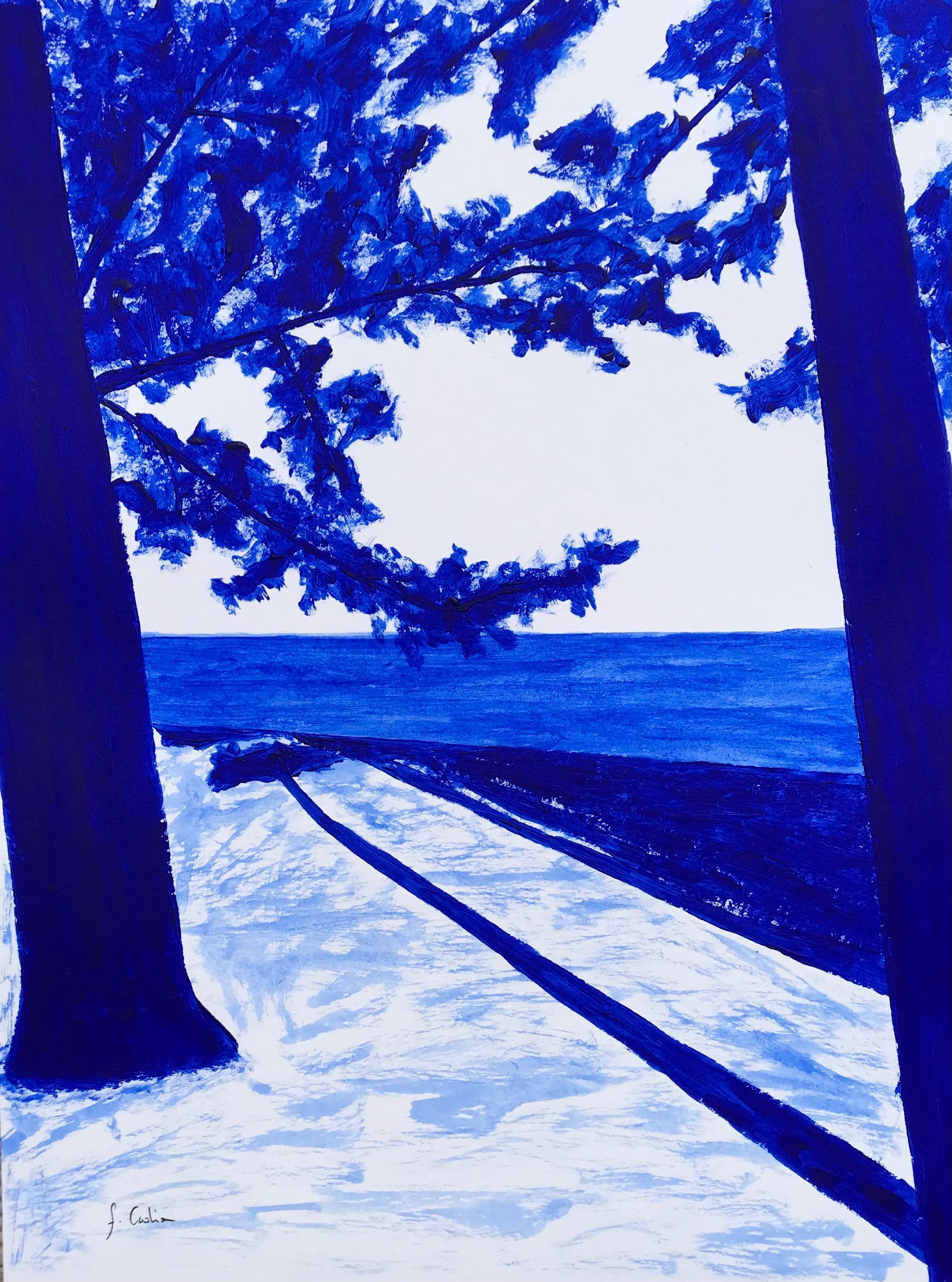 Cap Coz en soirée - bleu outremer #1