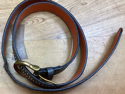 ベルトのほつれを修理しまし