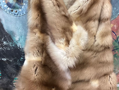 ロシアンセーブルのベスト、シッポの襟巻き。オーダー完了。