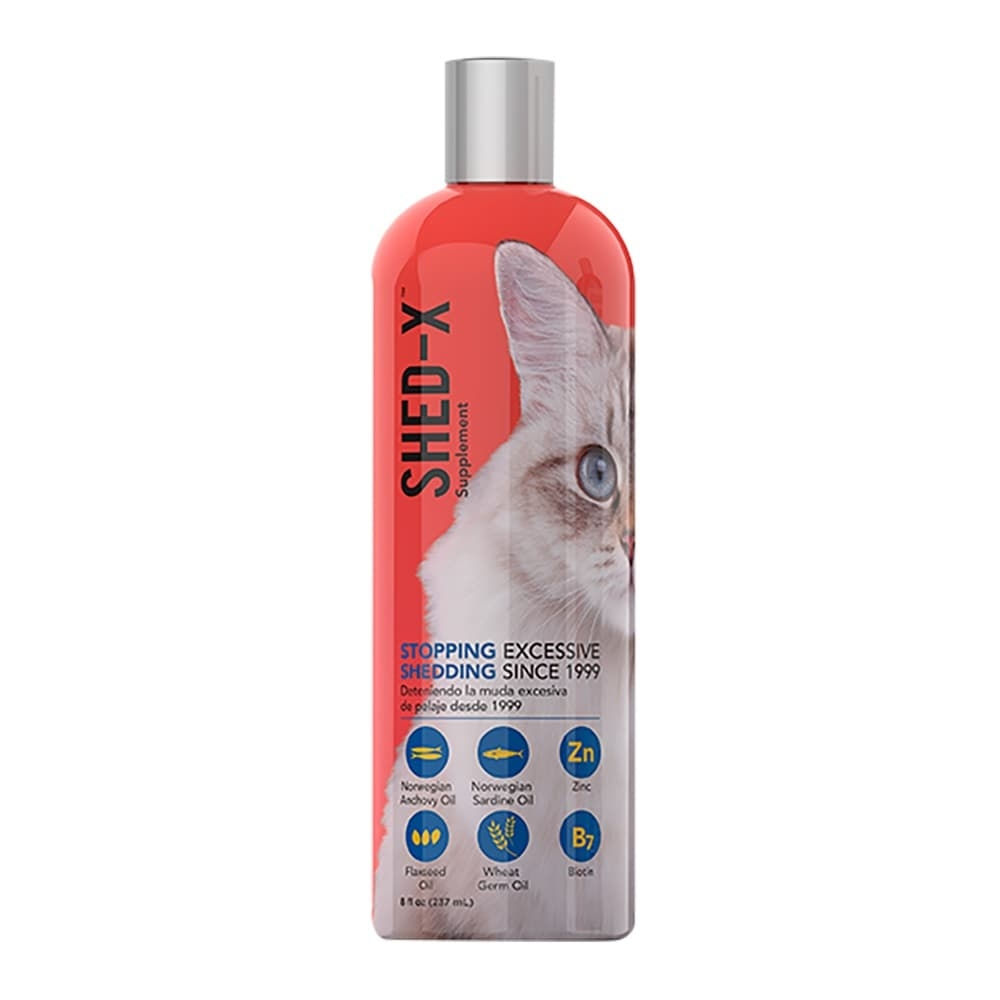 Shed X 8 Oz Suplemento nutricional líquido para gatos