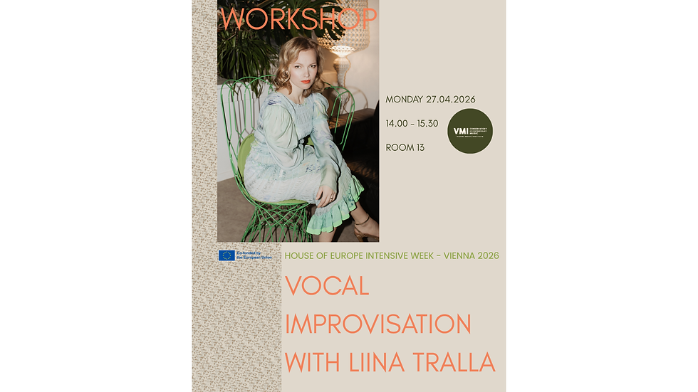 WORKSHOP Vocal Improvisation with Liina Tralla
