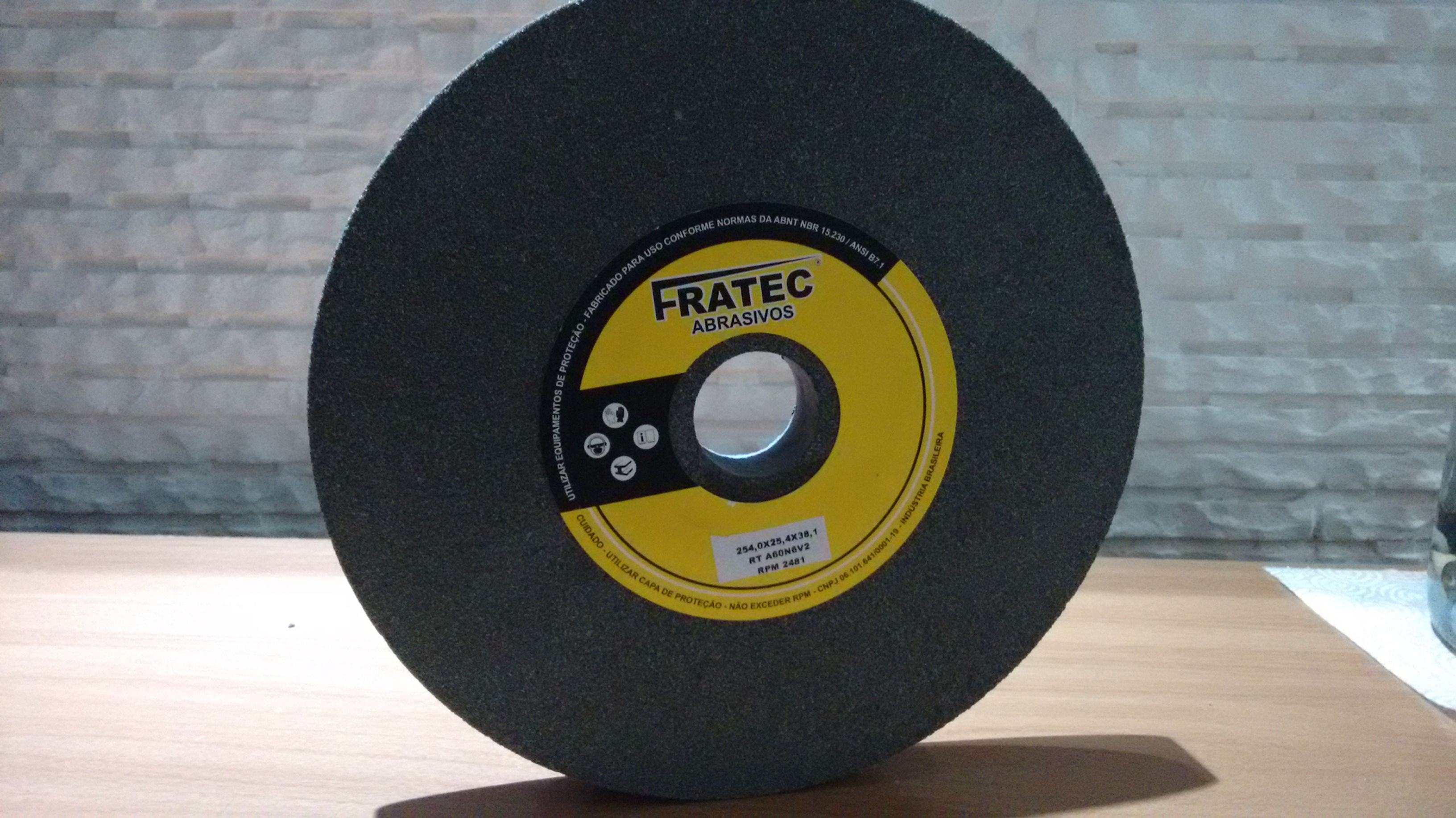 Rebolo A 10" 254  x 25,4 x 31,8 CINZA