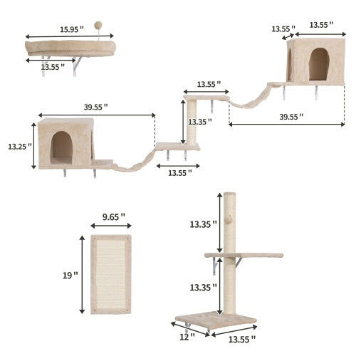 Thumbnail: Wall-mounted Cat Trees, Cat Furniture