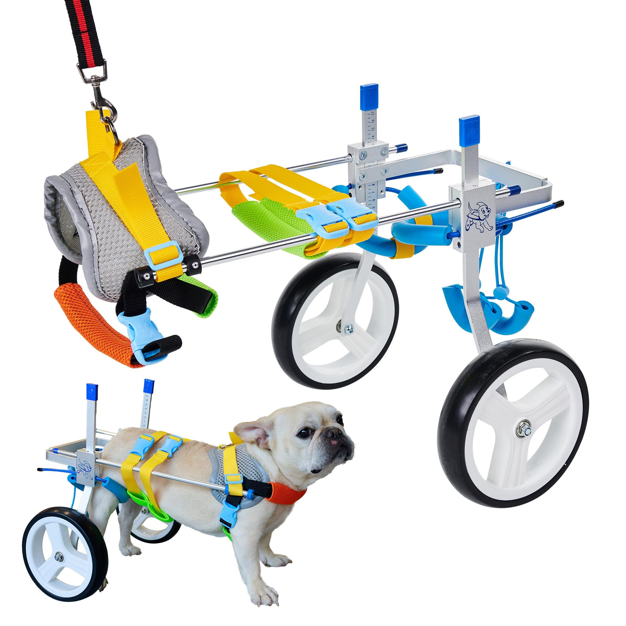 Adjustable Dog Wheelchair for Back Legs| Pet Wheelchairs with Disabled Hind Legs