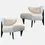 Thumbnail: Pair of 1950's Sculptural Art Deco Lounge Chairs