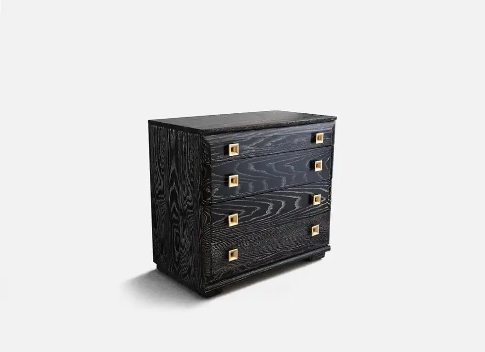 Thumbnail: Pair Cerused Bachelor Chests Mid-Century Raymond Loewy for Mengel