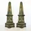 Thumbnail: Impressive Pair of Vintage Ormolu Mounted Marble Obelisks