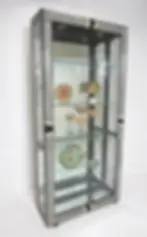 Pair of Art Deco Display Cabinets in Tessellated Stone