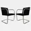 Thumbnail: Pair Black and Chrome Brno Chairs by Mies van der Rohe for Thonet