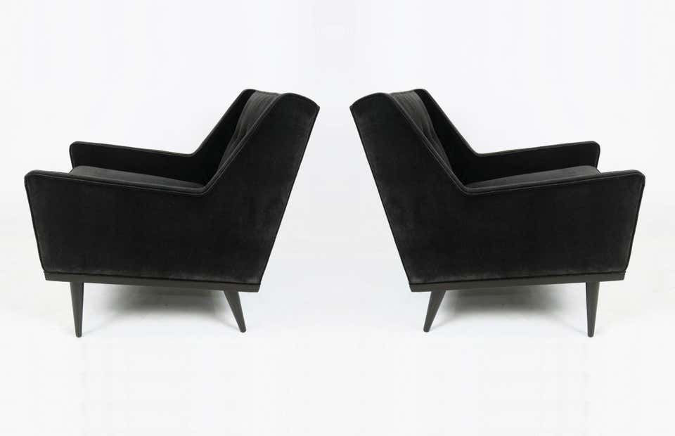 Thumbnail: Pair of Milo Baughman for James Inc Lounge Chairs