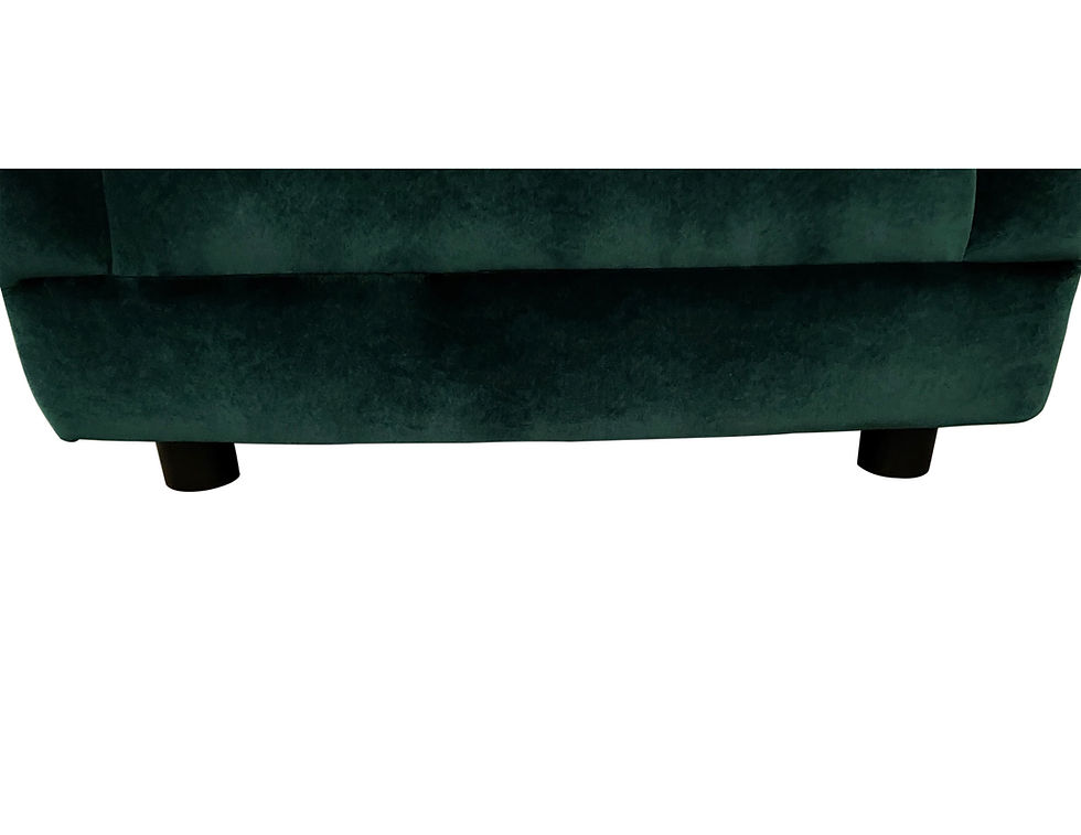 Thumbnail: Pair of Mid-Century Modern Green Barrel Back Lounge Chairs