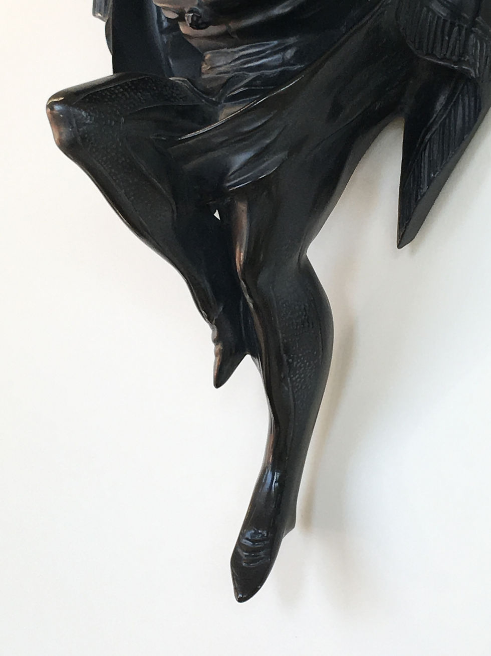 Thumbnail: Pair of Polychrome Venetian Black Lacquered Blackamoor Wall Brackets