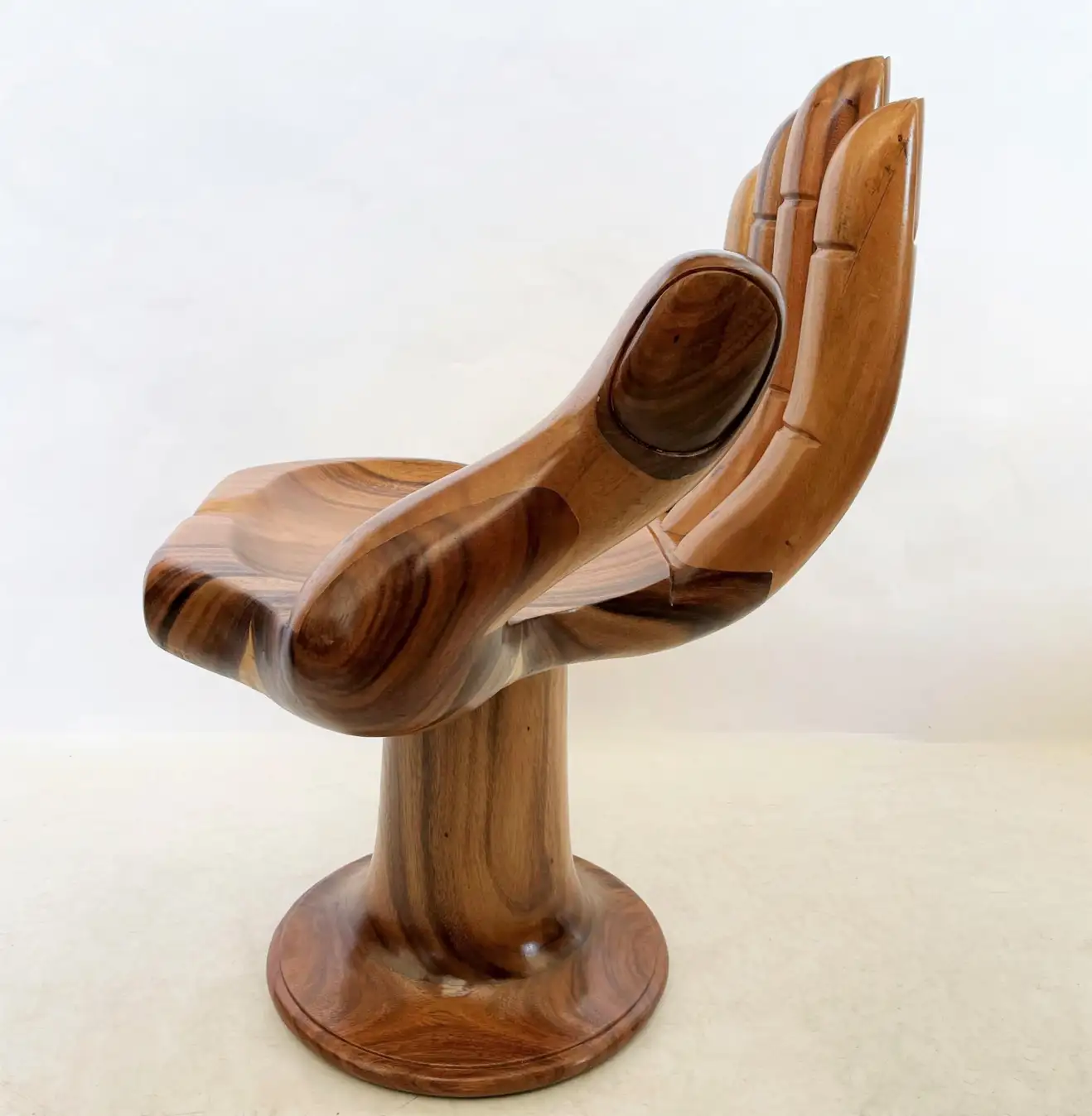 Pedro Friedeberg Style Carved Hand Chair Sculpture