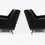 Thumbnail: Pair of Black Milo Baughman for James Inc. Lounge Chairs