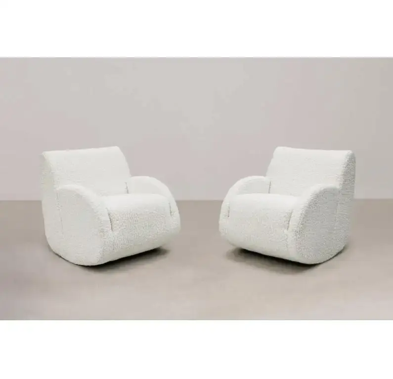 Pair Vladimir Kagan "Rock Star" Lounge Chairs